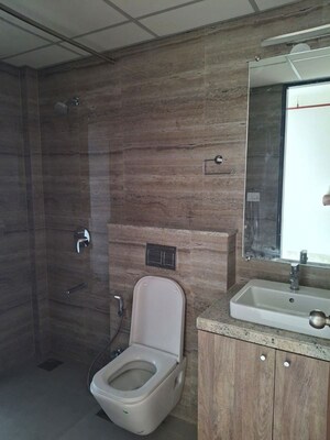 Bathroom in 3 BHK Apartment at Runwal Nirvana, Parel – for Rent