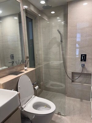 Bathroom in 2 BHK Apartment at Hiranandani Castle Rock, Powai – for Rent