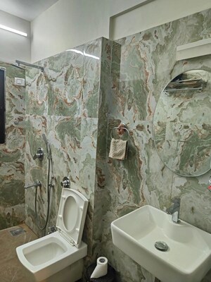 Bathroom in 3 BHK Apartment at Lokhandwala Residency, Worli – for Rent