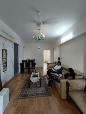 Living Room in 3 BHK Apartment at Lokhandwala Residency, Worli – for Rent
