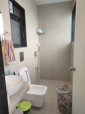 Bathroom in 3 BHK Apartment at Lokhandwala Residency, Worli – for Rent