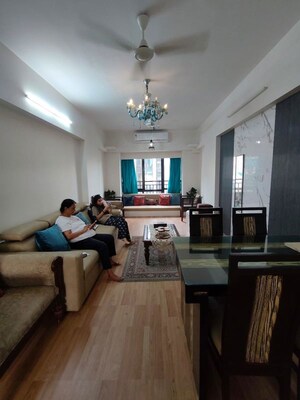 Living Room in 3 BHK Apartment at Lokhandwala Residency, Worli – for Rent
