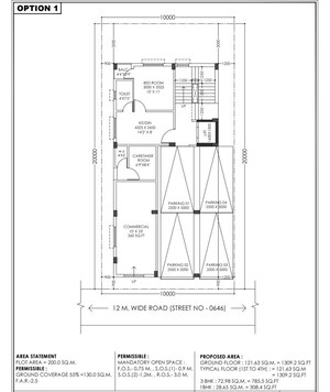 Floor Plan in 4 BHK Apartment at New Town – for Sale