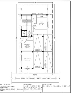 Floor Plan in 3 BHK Apartment at New Town – for Sale