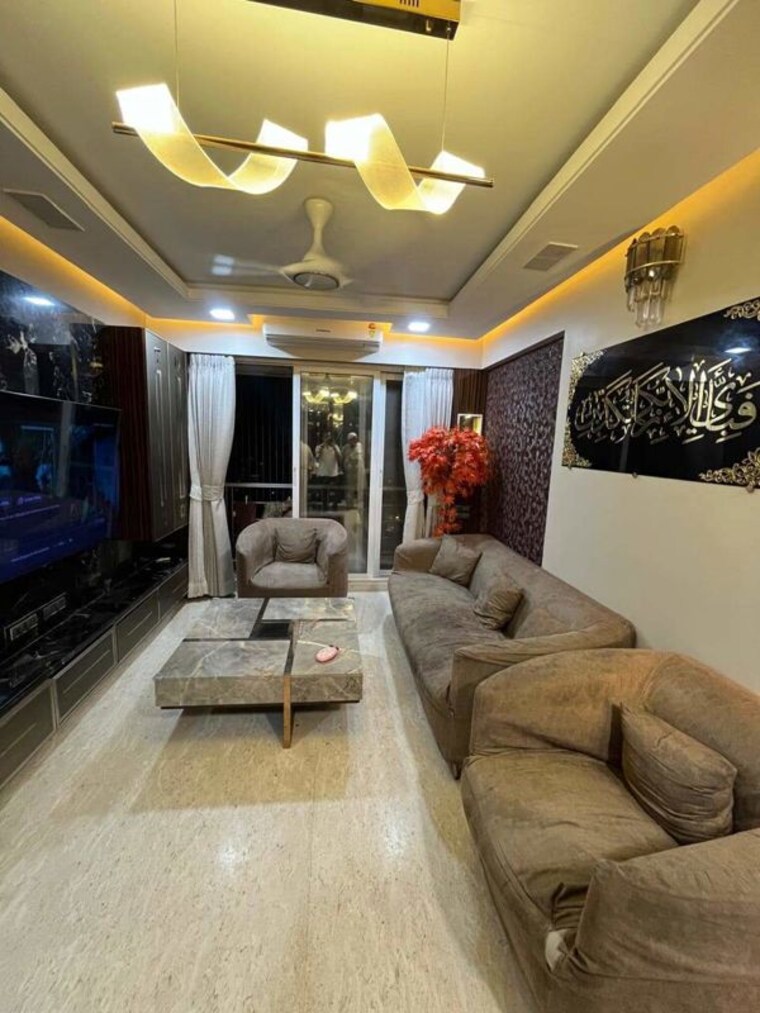 Living Room, veena-crest 3 Bedroom 1350 Sq.Ft. Apartment In Andheri West Mumbai 10596483