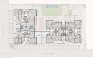 Floor Plan in 4 BHK Apartment at HR Eliseo, Shela – for Sale