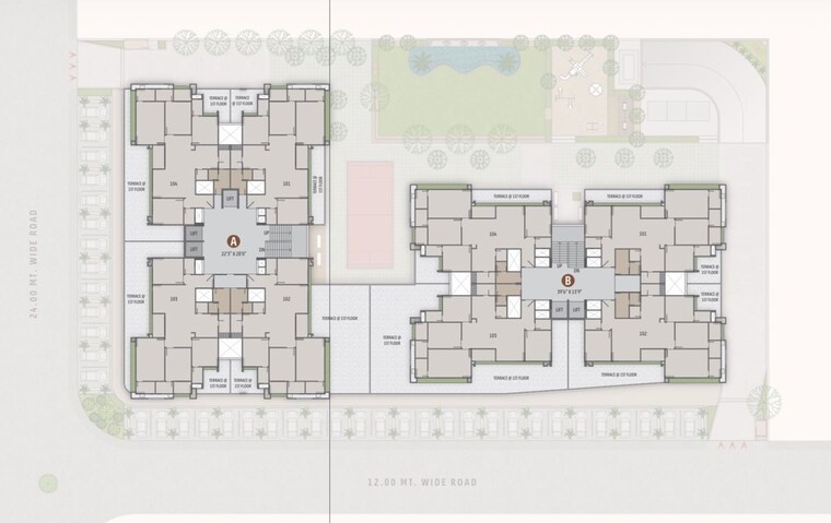 Floor Plan, hr-eliseo 4 Bedroom 1534 Sq.Ft. Apartment In Shela Ahmedabad 10596540