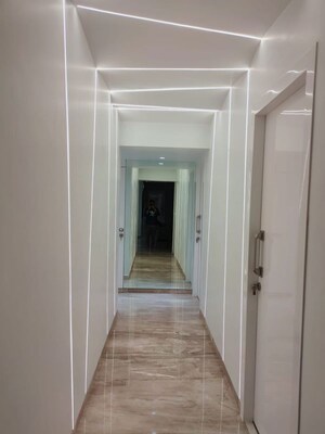 Building Lobby in 4 BHK Apartment at Wadhwa Imperial Heights, Goregaon West – for Rent
