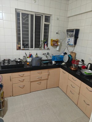 Kitchen in 3 BHK Apartment at Runwal Sanchita, Baner – for Rent