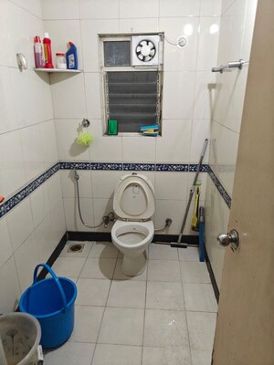 Bathroom in 3 BHK Apartment at Runwal Sanchita, Baner – for Rent