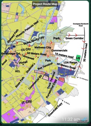  Plot – Map Location View at Gosainganj - for Sale