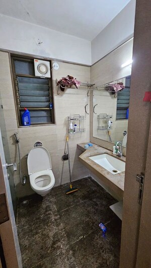 Bathroom in 2 BHK Apartment at Harsh Vihar, Aundh – for Rent