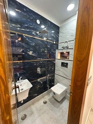 Bathroom in 3 BHK Builder Floor at Uttam Nagar – for Rent