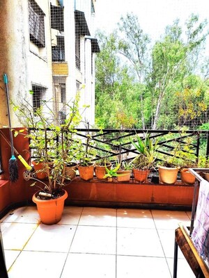 Balcony in 1 BHK Apartment at Rohan Garden, Kothrud – for Rent