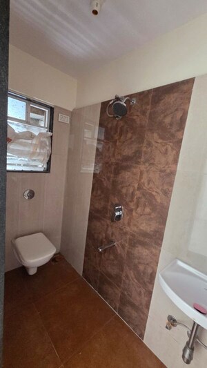 Bathroom in 1 BHK Apartment at Om Heights Malad, Malad East – for Rent