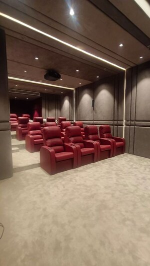Living Room in 4 BHK Apartment at Sushma Crescent, Dhakoli – for Rent