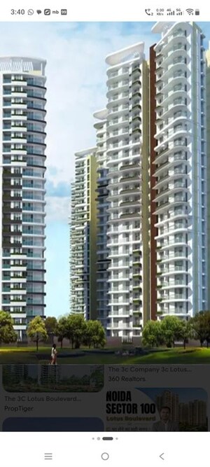 3.5 BHK Apartment For Rent in 3C Lotus Boulevard, Sector 100