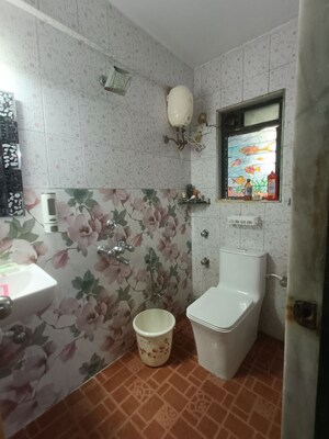 Bathroom in 2 BHK Apartment at Sector 12 Kopar Khairane – for Rent