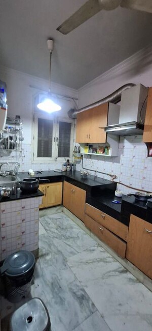 Kitchen in 3 BHK Builder Floor at Greater Kailash I – for Sale