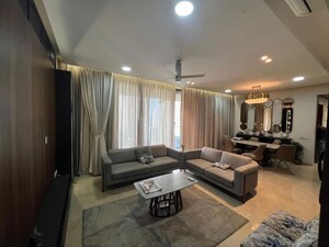 Living Room in 4 BHK Apartment at One Hiranandani Park, Ghodbunder Road – for Rent