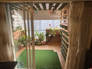 Balcony in 2 BHK Apartment at Courtyard by Narang Realty and The Wadhwa Group, Pokhran Road No Two – for Sale