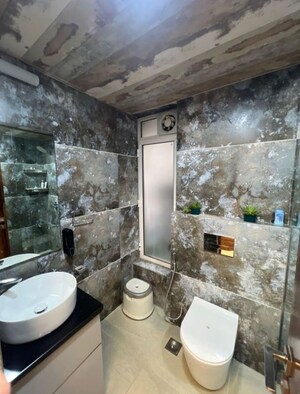 Attached Bathroom in 2 BHK Apartment at Courtyard by Narang Realty and The Wadhwa Group, Pokhran Road No Two – for Sale