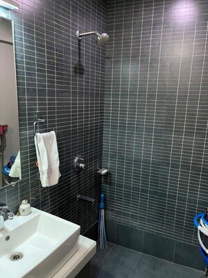 Bathroom in 3 BHK Apartment at Kakade Residency, Warje – for Rent