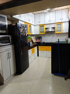 Kitchen in 3 BHK Apartment at Bramha Avenue, Kondhwa – for Rent