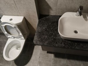 Bathroom in 3 BHK Apartment at Meridian Park At The Prestige City, Sarjapur Road – for Rent