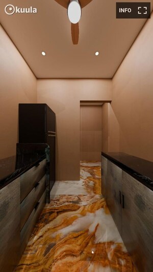 Kitchen in 2 BHK Builder Floor at Greencrew Riddhi Siddhi NX, Kalher – for Sale