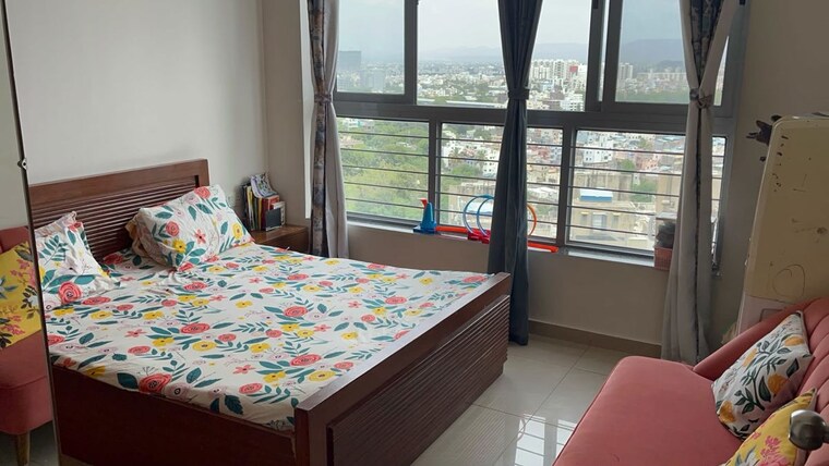 Bedroom, magarpatta-jasminium 3 Bedroom 1400 Sq.Ft. Apartment In Hadapsar Pune 10597472