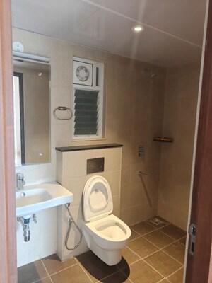 Bathroom in 2 BHK Apartment at Adarsh Greens, Kogilu – for Rent