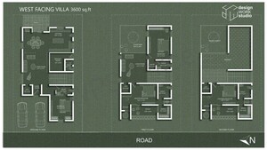 Floor Plan in 4 BHK Villa at Dabirpur – for Sale