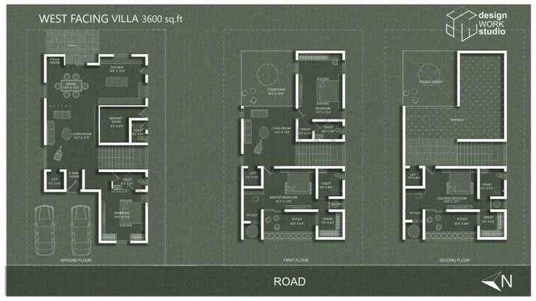Floor Plan, dabirpur 4 Bedroom 3600 Sq.Ft. Villa In Dabirpur Hyderabad 10597546