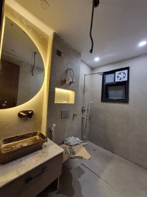 Bathroom in 3 BHK Builder Floor at Saket – for Rent