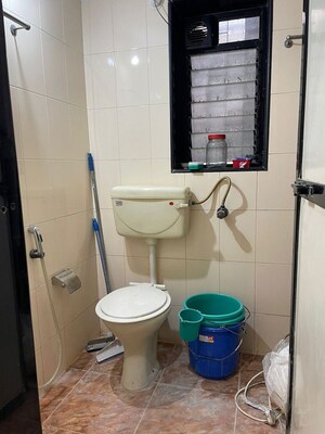 Bathroom in 1 BHK Apartment at Bandra West – for Rent
