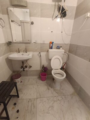 Bathroom in 1 BHK Builder Floor at Malviya Nagar – for Rent