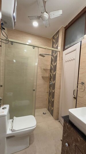 Bathroom in 3 BHK Builder Floor at Chittaranjan Park – for Rent