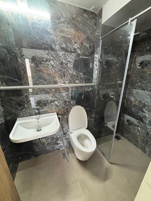 Bathroom in 2 BHK Apartment at Chandak Cornerstone, Worli – for Rent