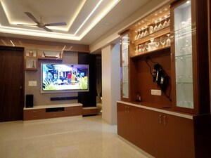 Living Room in 3 BHK Apartment at Majestique Towers, Kharadi – for Sale