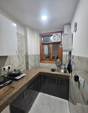 Kitchen in 1 BHK Builder Floor at AKD Tower, Sector 14 – for Rent