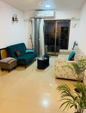Living Room in 2 BHK Apartment at Nahar Amrit Shakti, Chandivali – for Rent