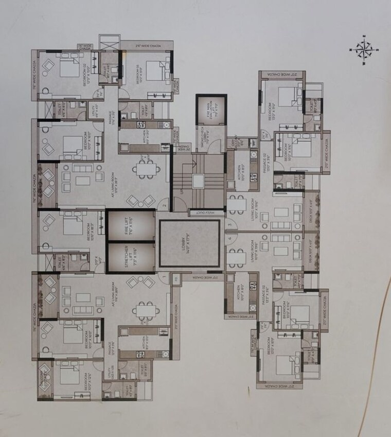 Floor Plan, psk-altair-77 2 Bedroom 755 Sq.Ft. Apartment In Santacruz West Mumbai 10595517