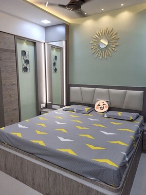 Bedroom in 2 BHK Apartment at Runwal Eirene, Balkum Pada – for Sale