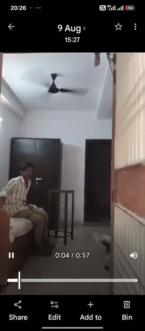 Bedroom in 1 RK Independent House at RWA Apartments Sector 12, Sector 12 – for Rent