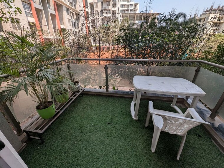 Balcony, sai-innovision-7-avenues 3 Bedroom 1650 Sq.Ft. Apartment In Balewadi Pune 10598280