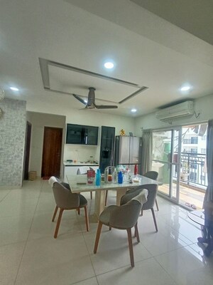 Team Area in 3.5 BHK Apartment at Prestige Tranquil, Kokapet – for Rent