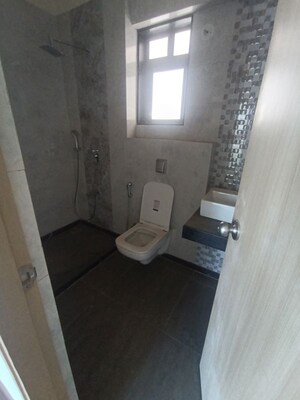 Bathroom in 3 BHK Apartment at Raj Infinia, Malad West – for Rent