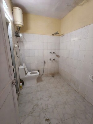 Bathroom in 1 BHK Builder Floor at Greater Kailash – for Rent
