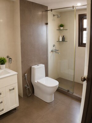 Bathroom in 3 BHK Apartment at Gee Cee Enclave, The Mall Avenue – for Sale
